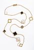 Van Cleef & Arpels & Chloe, a Rare, Limited-Edition 18K Gold Alhambra Necklace