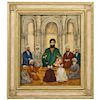 Extremely Fine and Rare Islamic Qajar Portrait Painting of Prophet Mohammad