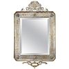 French Japonisme Gilt and Silvered Bronze Wall Mirror by Edouard Lievre