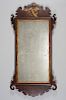 RARE CHIPPENDALE AMERICAN MAHOGANY AND POPLAR LOOKING GLASS,
 American, New York or possibly Philadelphia, circa 1770-1785
