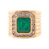 A AGL Colombian Emerald & Diamond Ring in 18K