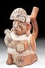 Moche Pottery Ai Apec / Warrior Stirrup Vessel
