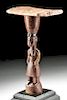 Late 19th C. African Senufu Wood Figural Stool