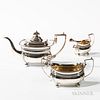 Three-piece George III Sterling Silver Tea Service