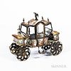 Austrian Silver-gilt and Enamel Miniature Carriage