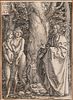 Heinrich Aldegrever (German, 1502-c. 1561)  Adam and Eve with Christ