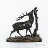 After Pierre-Jules Mêne (French, 1810-1879)  Bronze Model of an Elk
