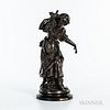 After Auguste Moreau (French, 1834-1917)  Modern Bronze Figure of a Country Maiden