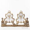 Louis XV-style Gilt-bronze Fire Fender and a Pair of Screens