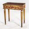 Neoclassical-style Giltwood and Painted Table Vitrine