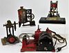 4 Various Early American Steam Engine Toy Group