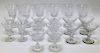 20PC French Cut Crystal Quality Stemware Group