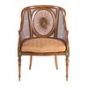 George III Adam Style Satinwood Arm Chair