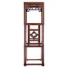 Chinese Teakwood Marble Top Stand