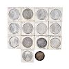 14 US Morgan Silver Dollar Coins