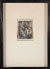 Rembrandt "Joseph Telling His Dreams" Etching