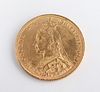 1890 S Australia Victoria Sovereign Gold Coin