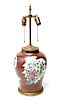 Chinse Painted Porcelain Table Lamp