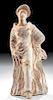Greek Tanagra Terracotta Standing Woman