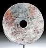 Chinese Neolithic Liangzhu Nephrite Jade Bi Disc