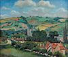 Paul-Emile Pissarro "Vue de Village" Oil on Canvas