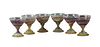 Six Agate Stone Cups Singed S. Paul