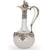 A. Fickert Silver and Cut Crystal Decanter
