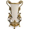 Porcelain and Gilded Bronze Vase