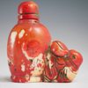 Chinese Figural Coral Snuff Bottle