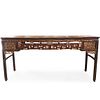 Palace Sized Chinese Carved Parcel Gilt Altar Table