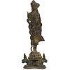 Bronze Standing Buddha with Snake Staff