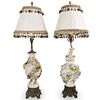 Pair of Continental Porcelain Lamps