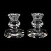 Pair of Baccarat Candleholders