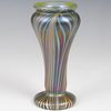 Lundberg Studios Iridescent Art Glass Vase