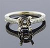 18K Gold Diamond Engagement Ring Setting 