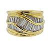 18K Gold Baguette Diamond Ring