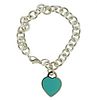 Tiffany &amp; Co Return to Silver Enamel Heart Tag Bracelet