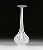 A LALIQUE FROSTED CRYSTAL VASE, CLAUDE PATTERN, ENGRAVED SIGNATURE, NO 12273, 20TH CENTURY,