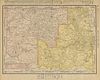 AN ANTIQUE MAP, "Rand McNally & Co.'s New 11" x 14" Map of Indian Territory and Oklahoma," CHICAGO, CIRCA 1895, 