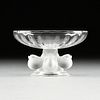 A LALIQUE FROSTED AND CLEAR CRYSTAL "NOGENT" COUPE, FRANCE, MID 20TH CENTURY,