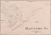 A FACSIMILE DECORATIVE MAP, "Map of Galveston Co. General Land Office 1883," 