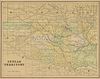 AN ANTIQUE MAP OF OKLAHOMA, "Indian Territory," CHICAGO, CIRCA 1901,