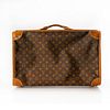 FRENCH CO LOUIS VUITTON LV LOGO SMALL LEATHER SUITCASE