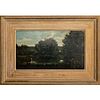 JEAN-BAPTISTE-CAMILLE-COROT OIL ON CANVAS PAINTING