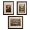 3 VICTORIAN ENGRAVED PRINTS