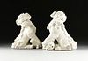 A PAIR OF CHINESE EXPORT BUDDHISTIC LIONS, EARLY 20TH CENTURY,