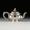 A GEORGE IV STERLING SILVER TEAPOT, HALLMARKED PAUL STORR, LONDON, 1828, 