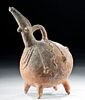 Cypriot Early Bronze Age Terracotta Vessel w/ Face