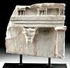 Fabulous Greek Limestone Relief - Entablature & Bull