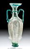 Fine Roman Glass Amphoriskos w/ Trail Handles